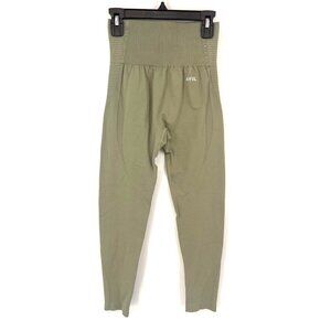 AYBL Womens Empower Leggings Green Compression Contouring Size Small